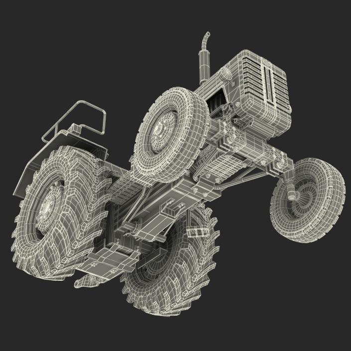 3D model Tractor Mahindra 395 DI Rigged