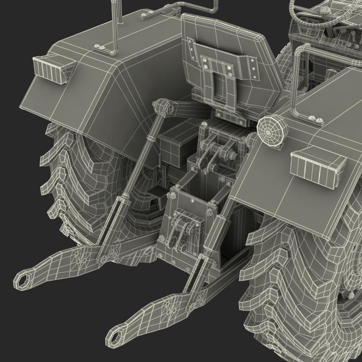 3D model Tractor Mahindra 395 DI Rigged