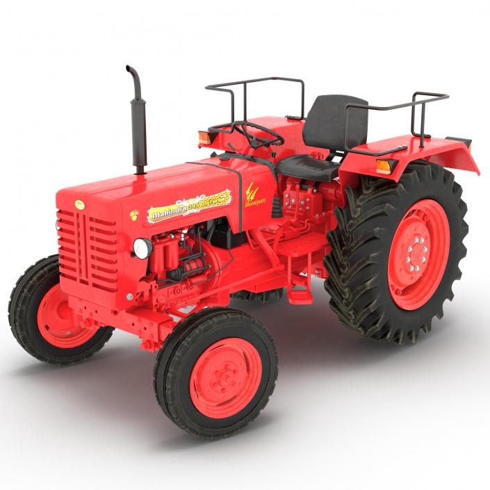 3D model Tractor Mahindra 395 DI Rigged