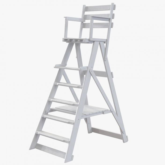 3D Classic Umpire Chair White