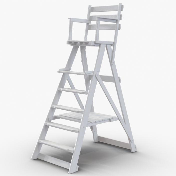 3D Classic Umpire Chair White