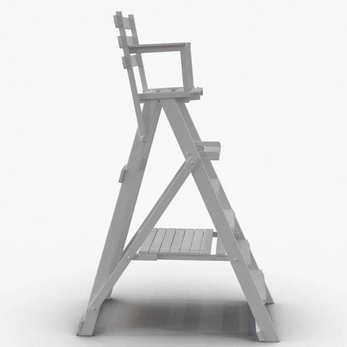 3D Classic Umpire Chair White