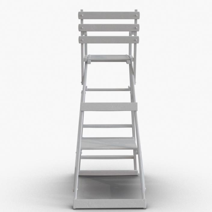 3D Classic Umpire Chair White