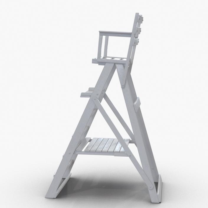 3D Classic Umpire Chair White