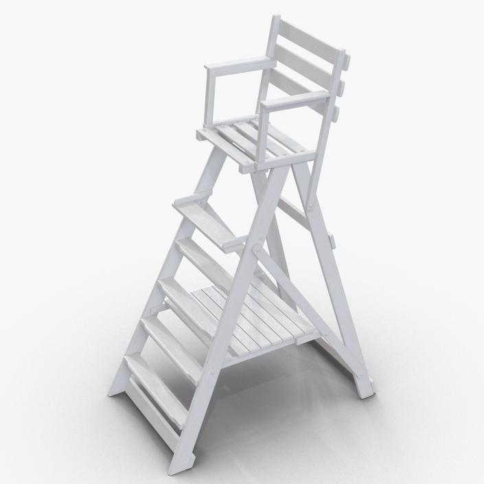 3D Classic Umpire Chair White