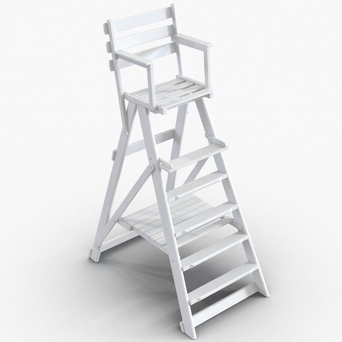 3D Classic Umpire Chair White