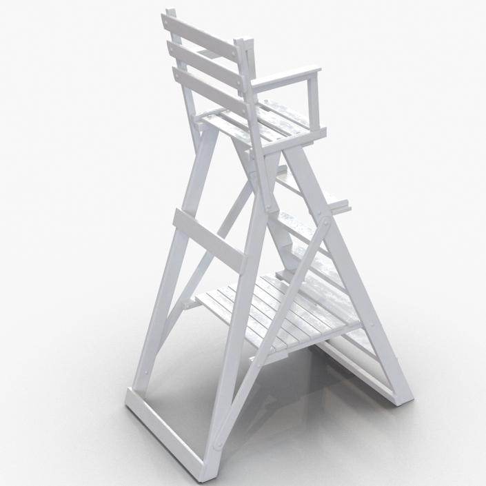 3D Classic Umpire Chair White