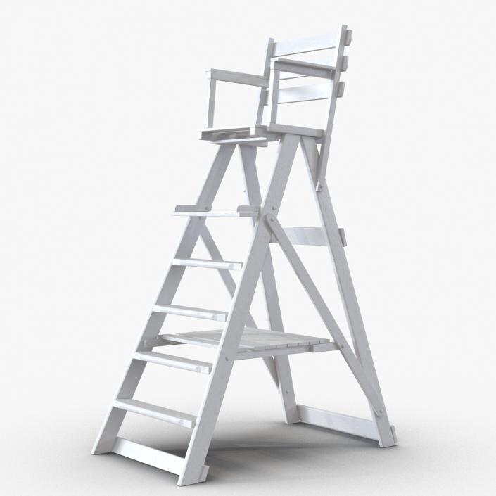 3D Classic Umpire Chair White