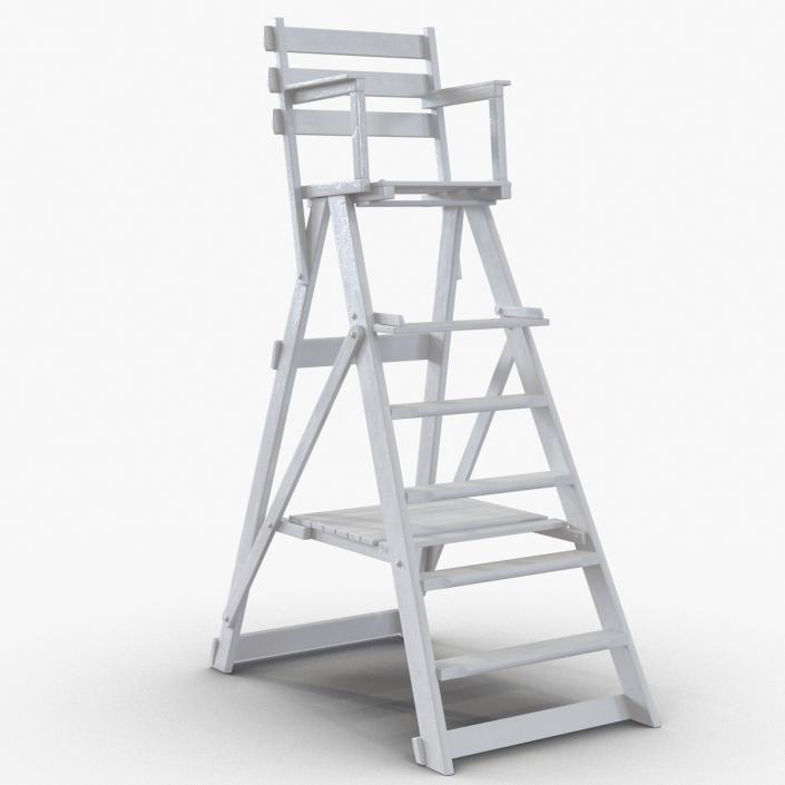 3D Classic Umpire Chair White