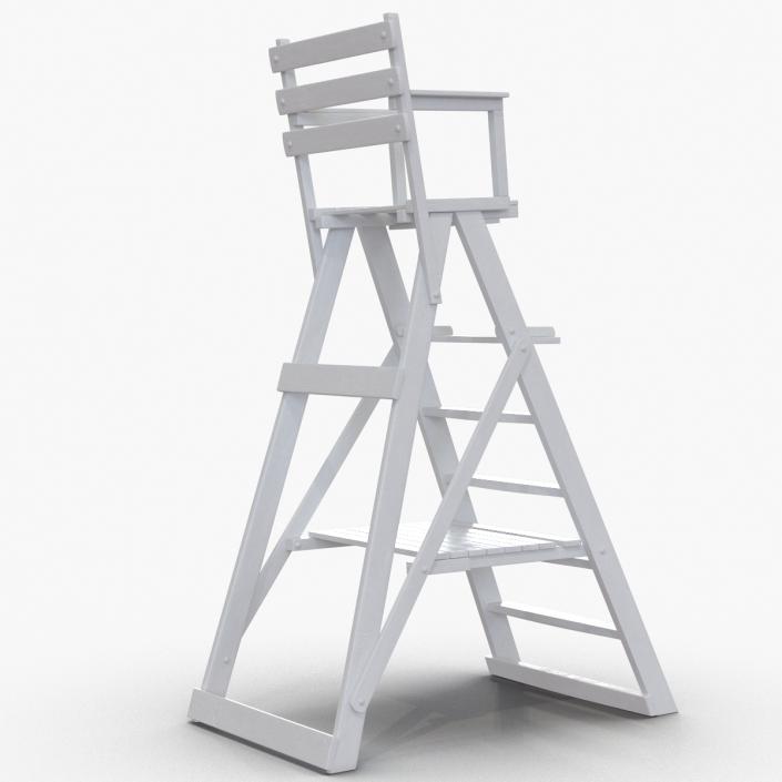 3D Classic Umpire Chair White