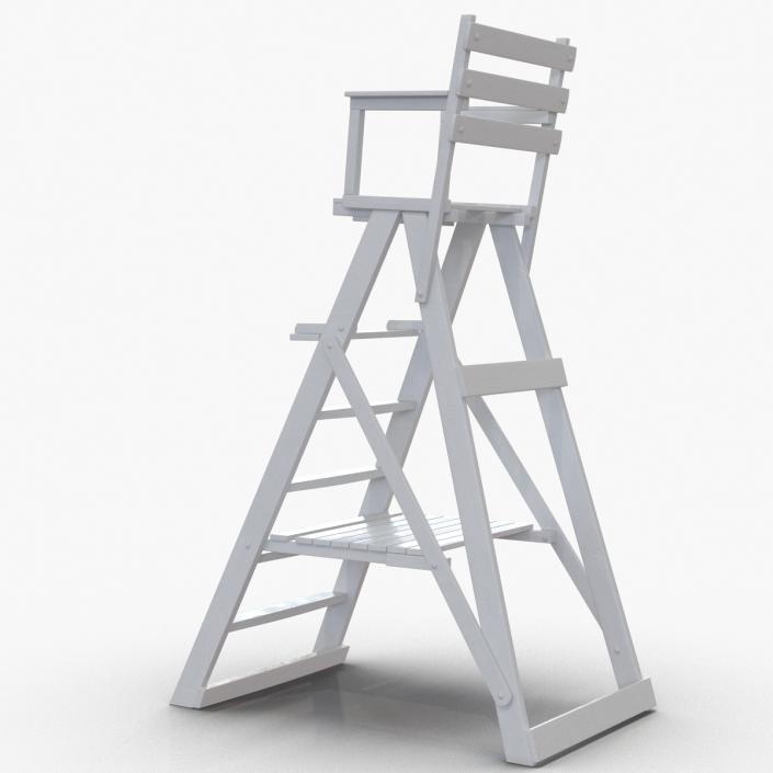 3D Classic Umpire Chair White