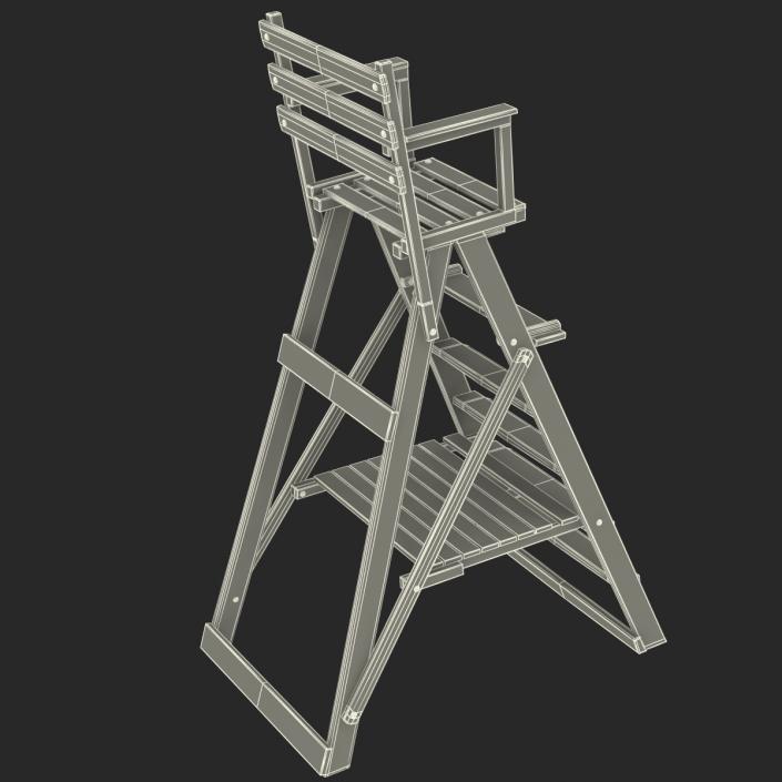 3D Classic Umpire Chair White