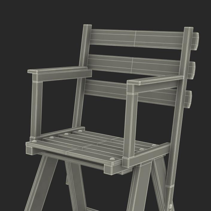 3D Classic Umpire Chair White