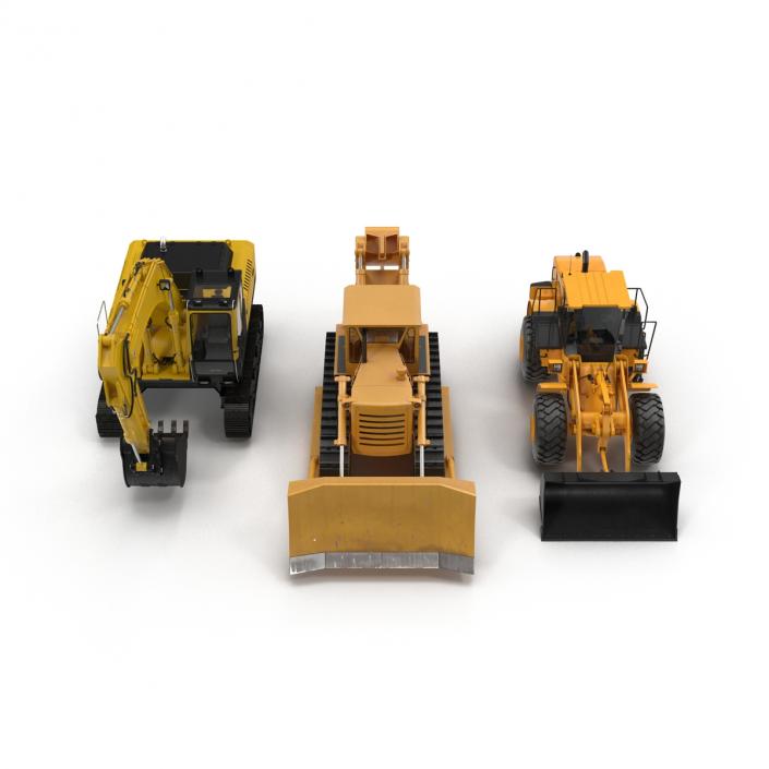 Industrial Vehicles Big Collection 3D model