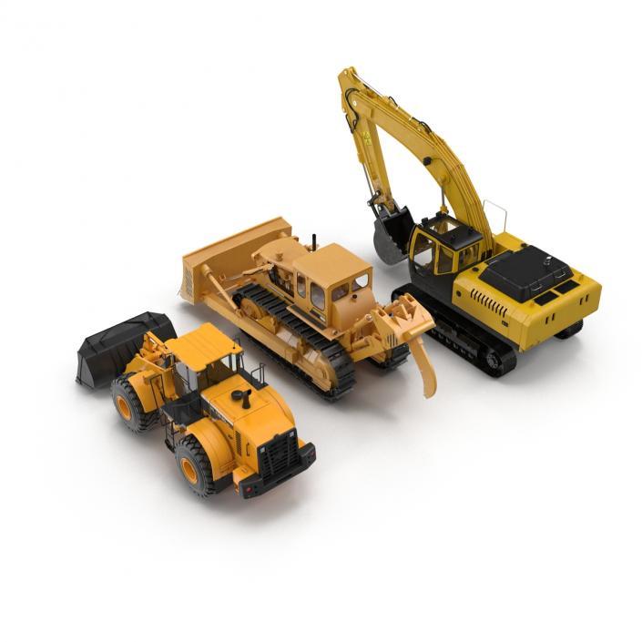 Industrial Vehicles Big Collection 3D model