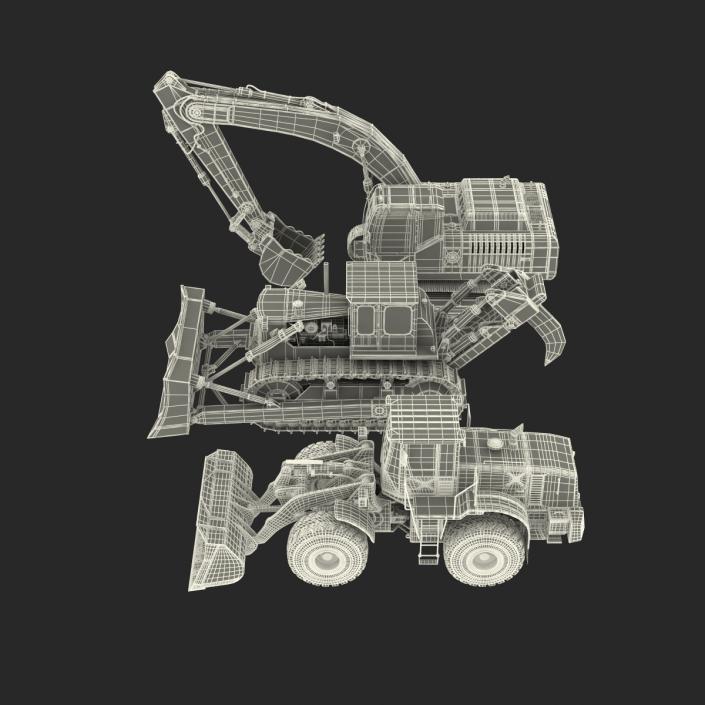 Industrial Vehicles Big Collection 3D model