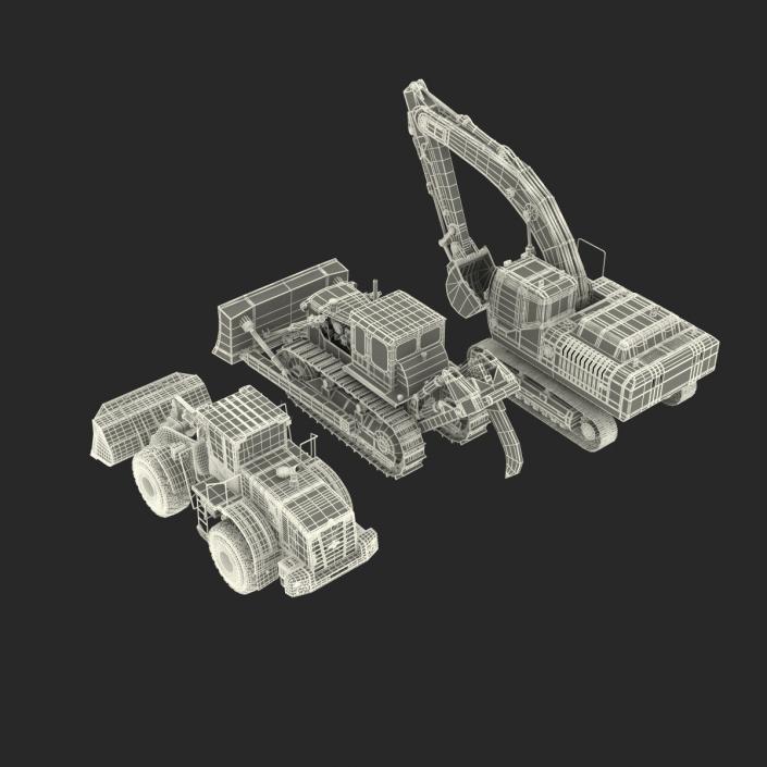 Industrial Vehicles Big Collection 3D model