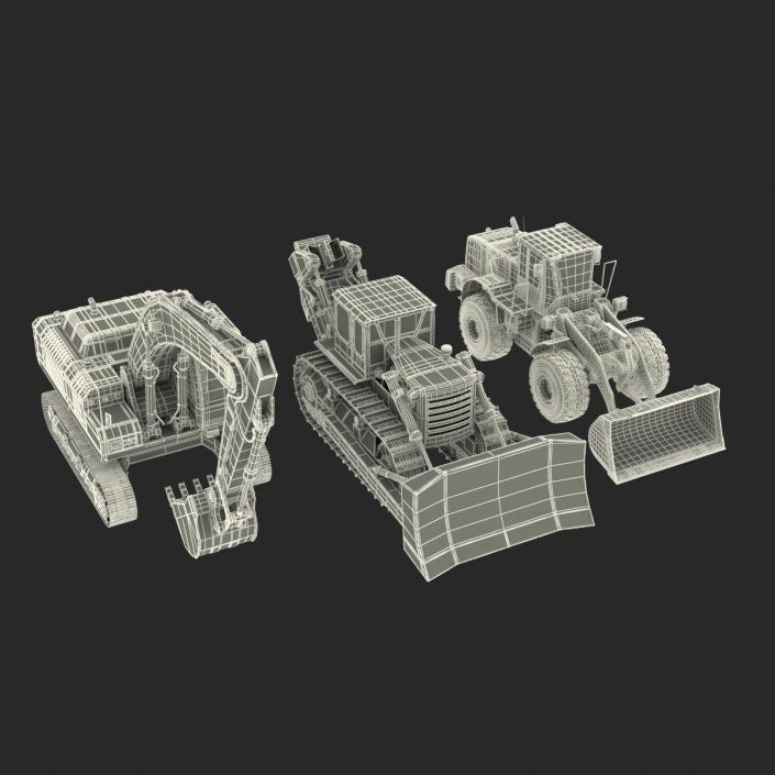 Industrial Vehicles Big Collection 3D model