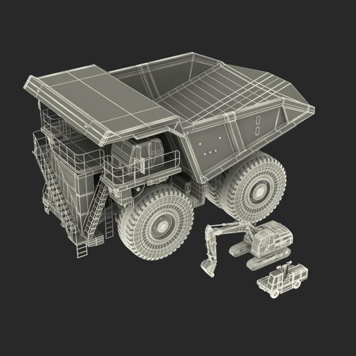 Industrial Vehicles Big Collection 3D model