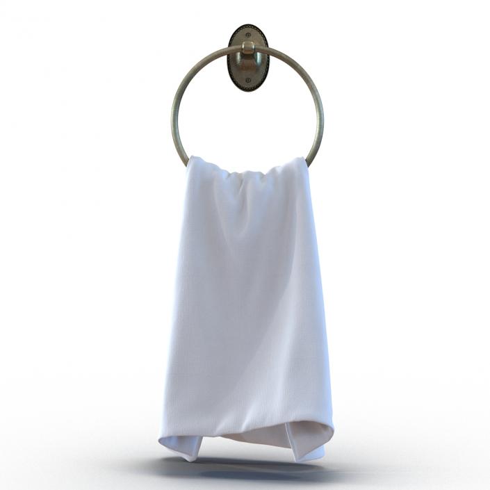 Hanging Bathroom Towel 2 3D model