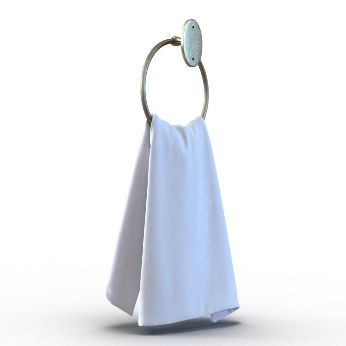 Hanging Bathroom Towel 2 3D model