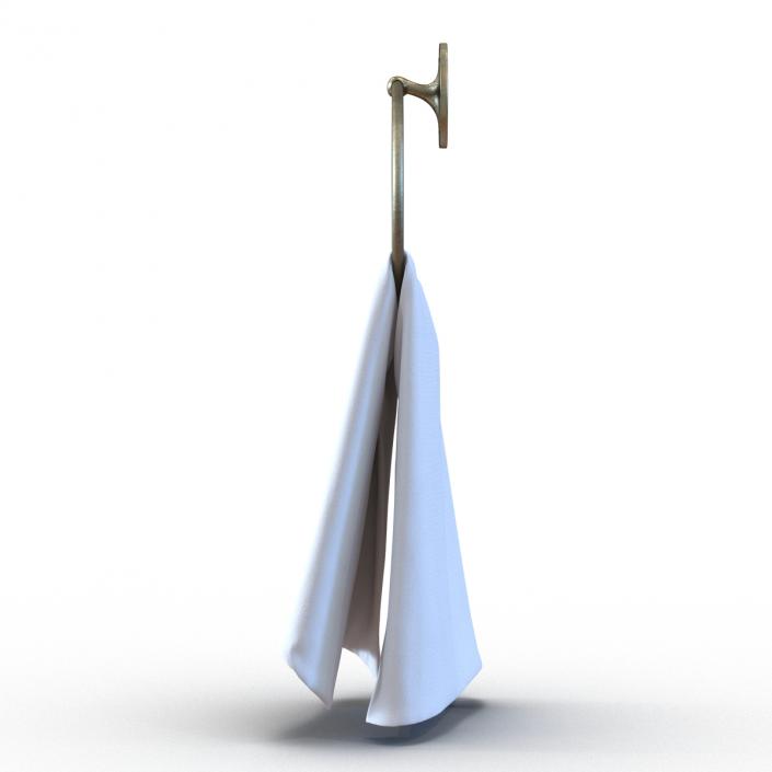 Hanging Bathroom Towel 2 3D model