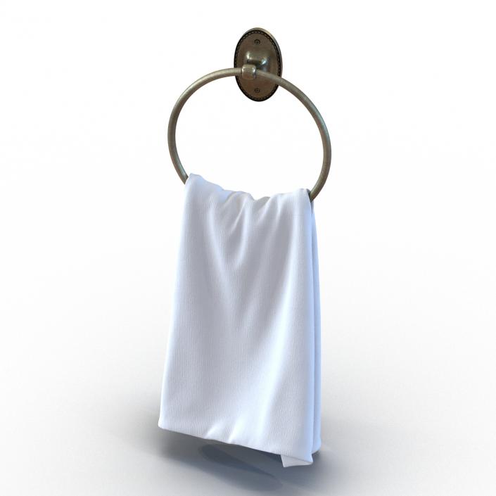 Hanging Bathroom Towel 2 3D model