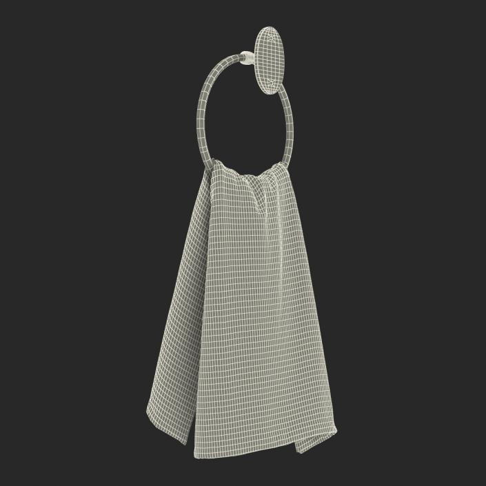 Hanging Bathroom Towel 2 3D model