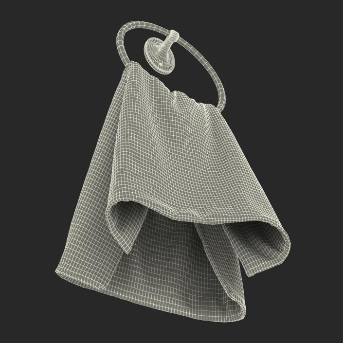 Hanging Bathroom Towel 2 3D model