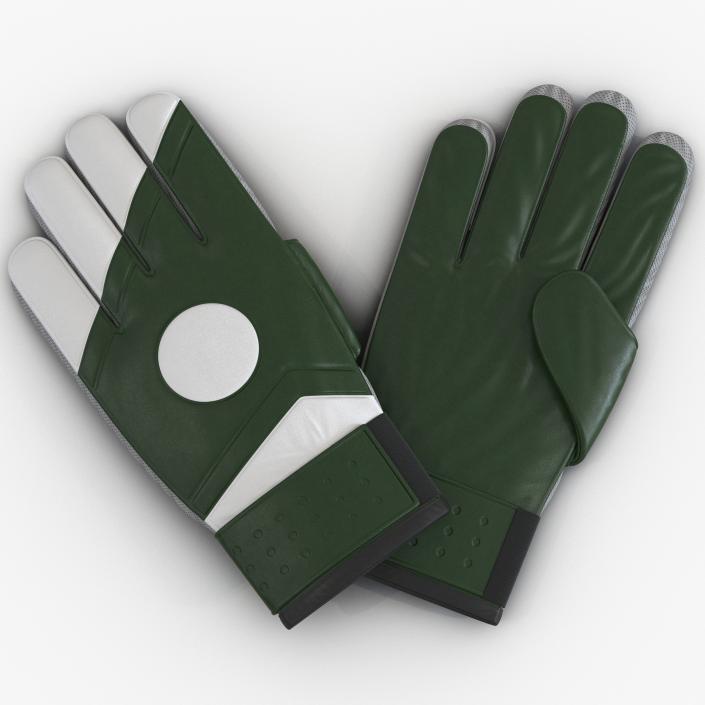 Goalie Gloves Green 3D model