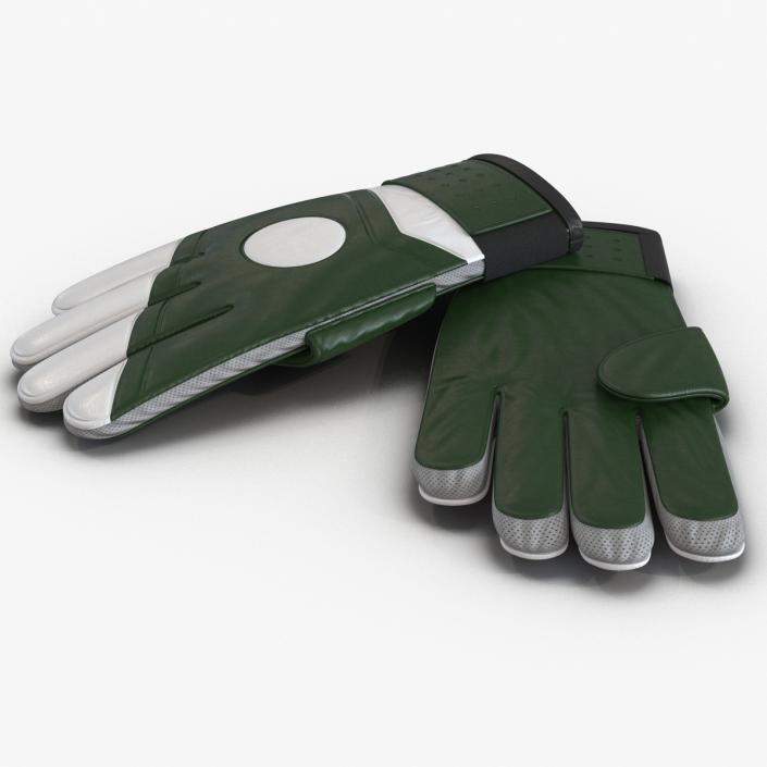 Goalie Gloves Green 3D model