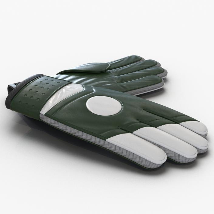 Goalie Gloves Green 3D model