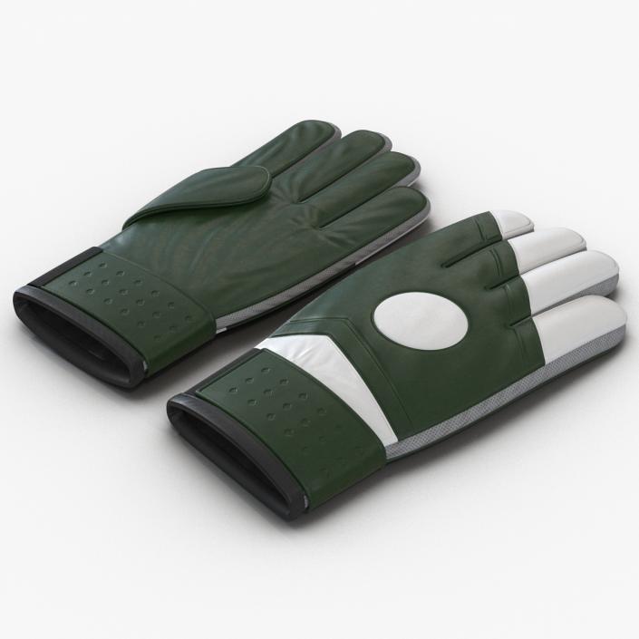 Goalie Gloves Green 3D model