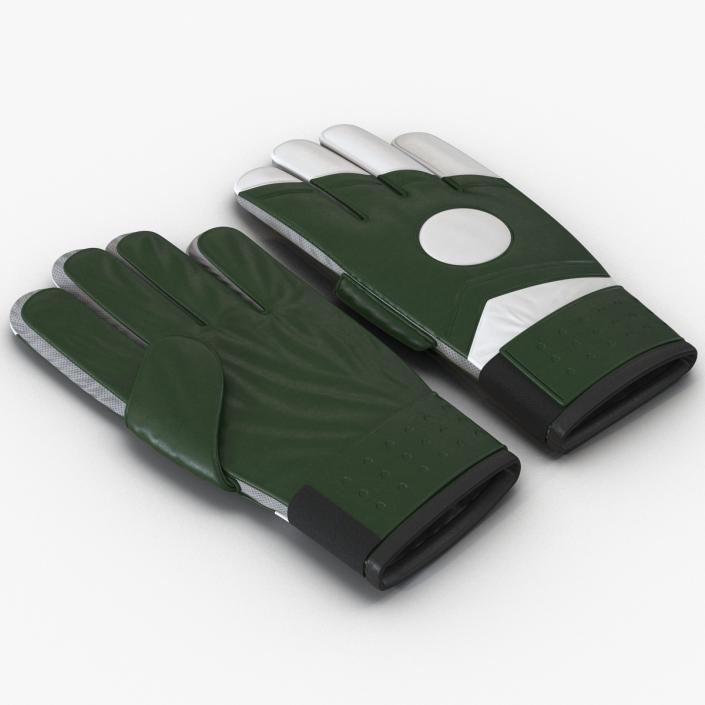 Goalie Gloves Green 3D model