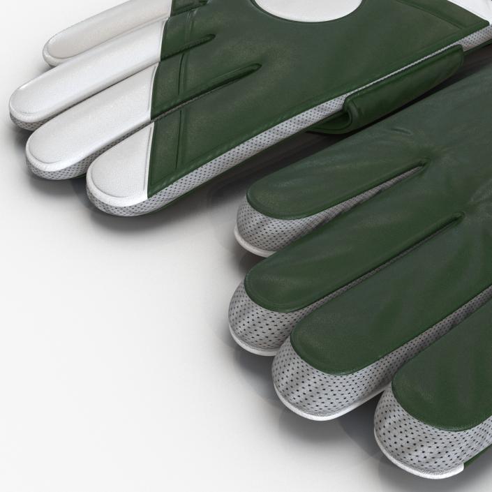 Goalie Gloves Green 3D model