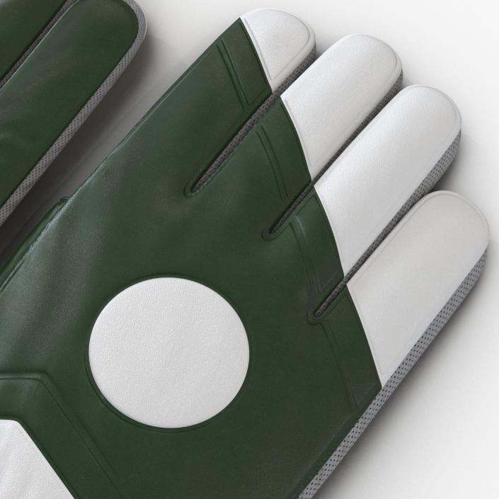 Goalie Gloves Green 3D model