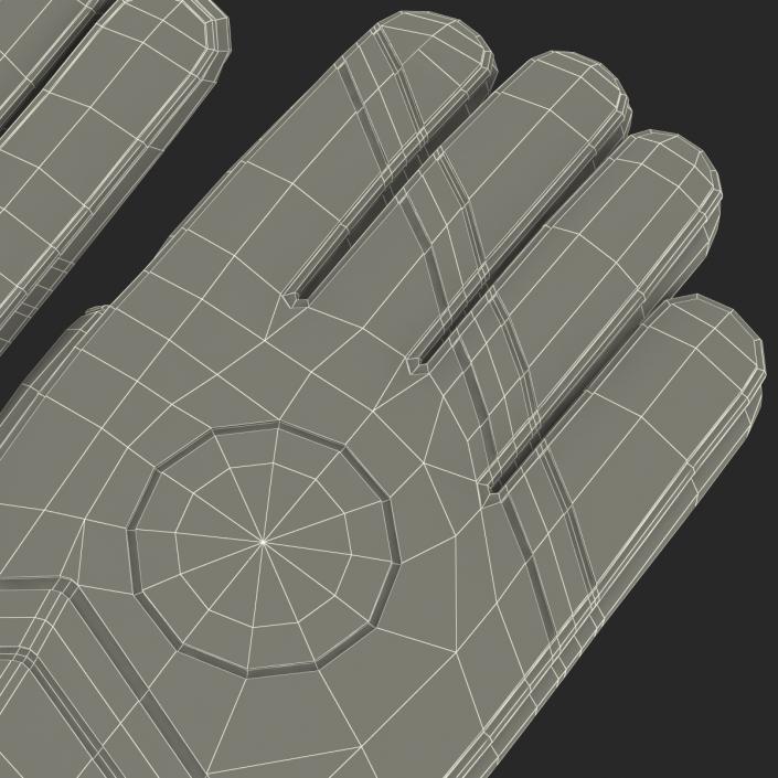 Goalie Gloves Green 3D model