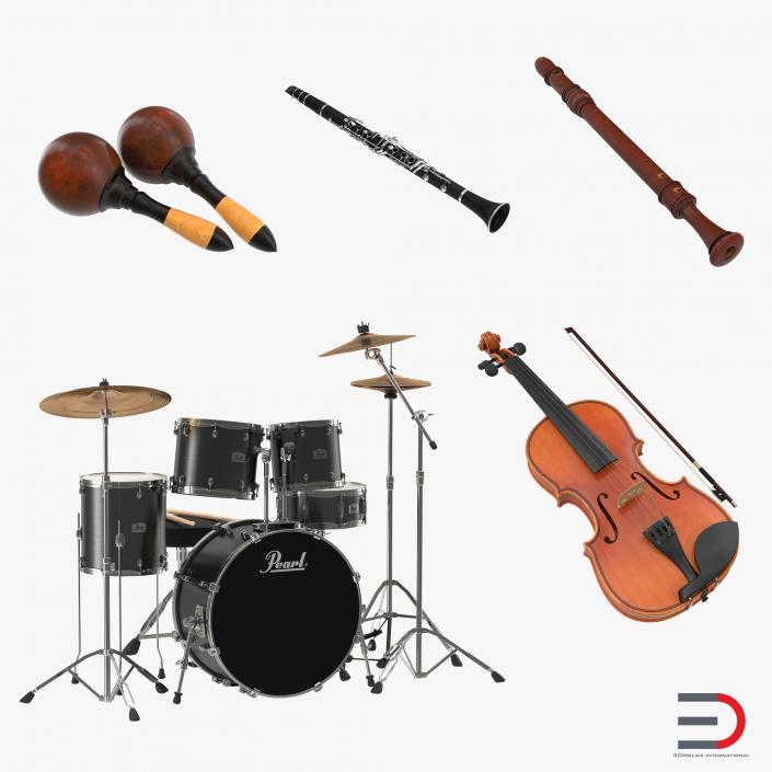 3D model Musical Instruments Collection