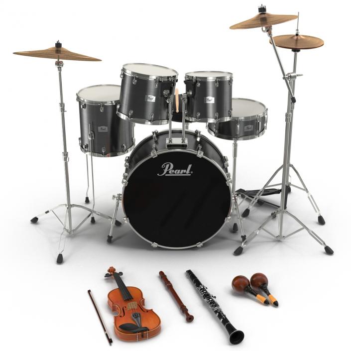 3D model Musical Instruments Collection