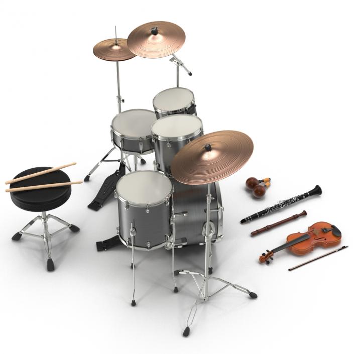 3D model Musical Instruments Collection