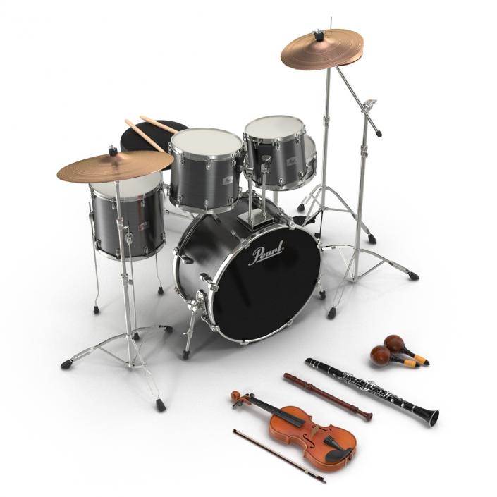 3D model Musical Instruments Collection