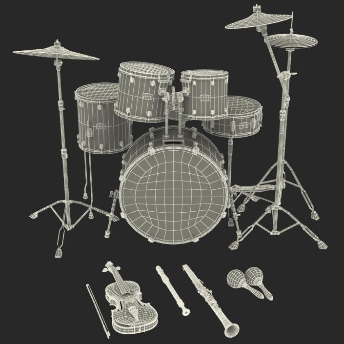 3D model Musical Instruments Collection