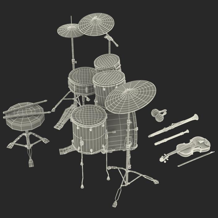 3D model Musical Instruments Collection