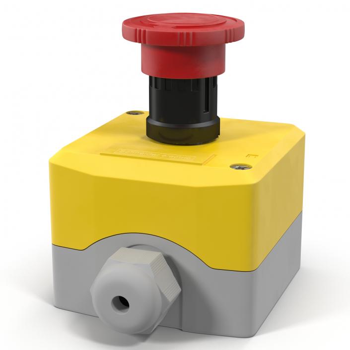 Industrial Push Button Switch 3D model