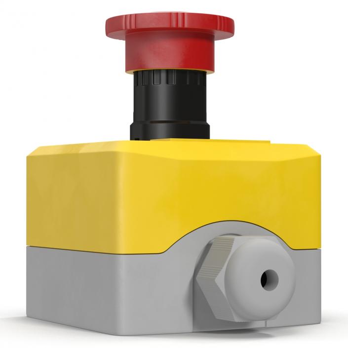 Industrial Push Button Switch 3D model