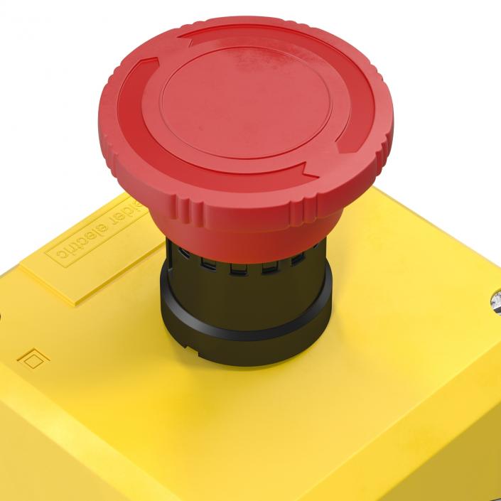 Industrial Push Button Switch 3D model