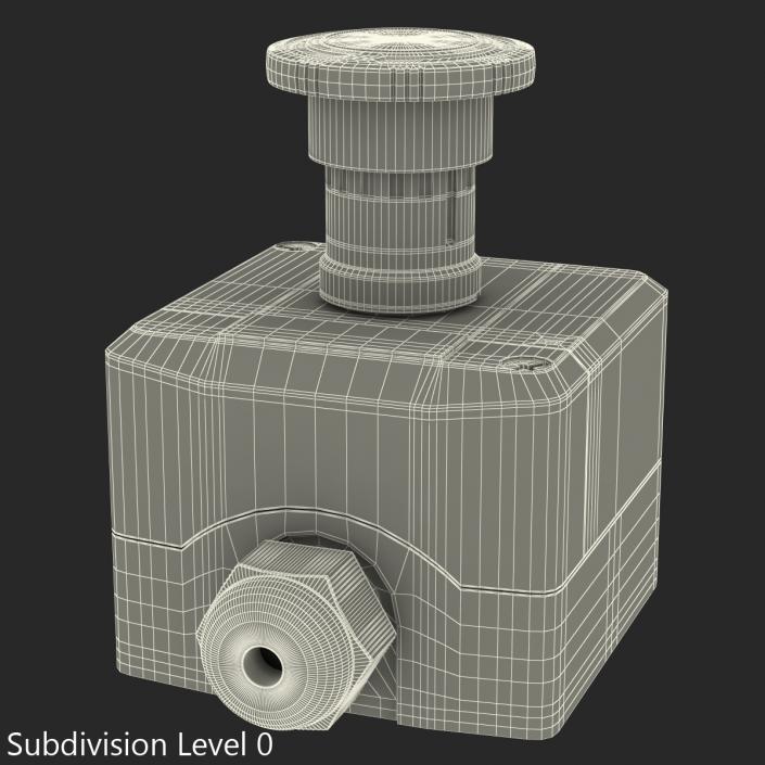 Industrial Push Button Switch 3D model