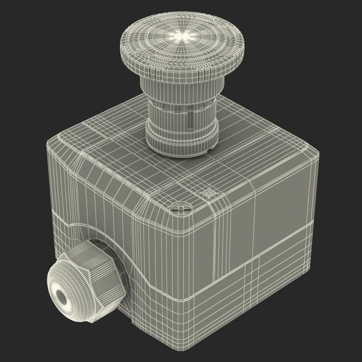 Industrial Push Button Switch 3D model