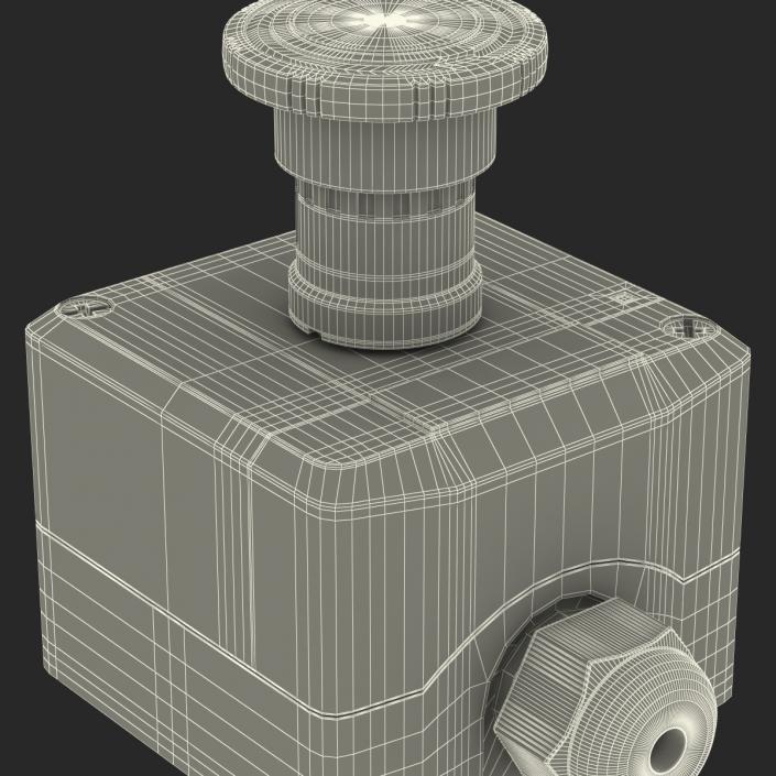 Industrial Push Button Switch 3D model