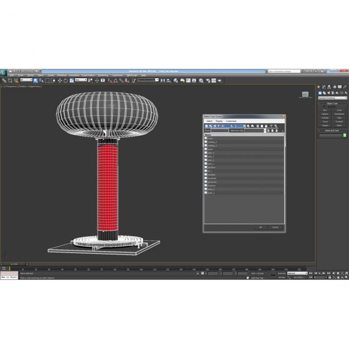 3D model Tesla Coil